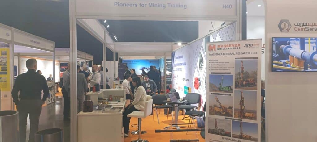 Massenza drilling rigs stand The Mining Show EAU 2024